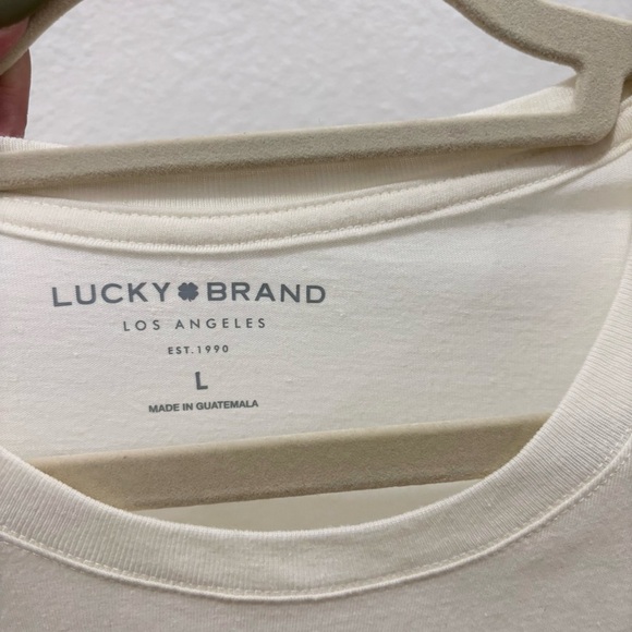 Lucky Brand | cream american flag graphic tee - Picture 3 of 4